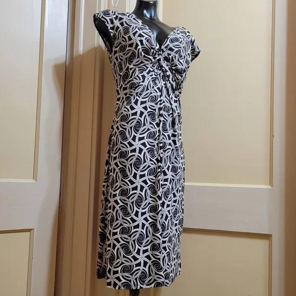 ladies blue and white striped dress White and Dusty Blue Striped Sleeveless Maxi Dress